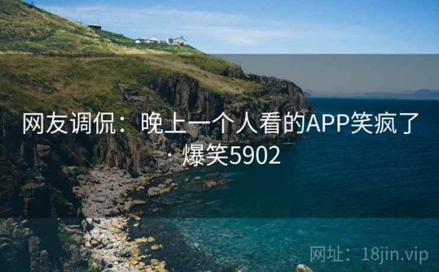网友调侃：晚上一个人看的APP笑疯了 · 爆笑5902